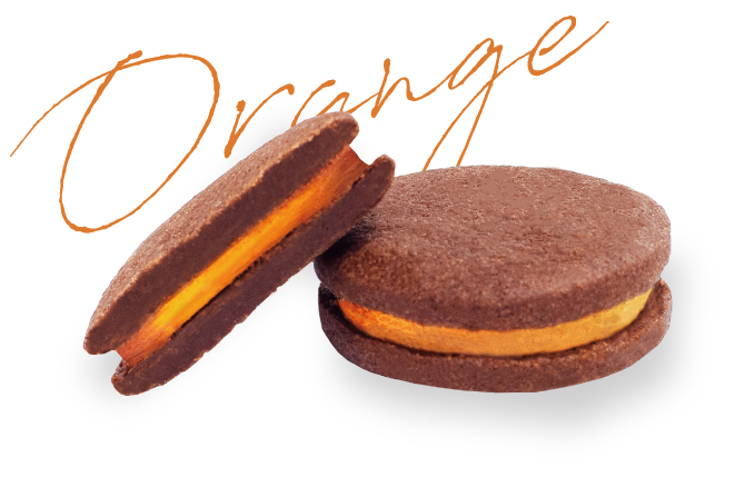 チョコクッキー×オレンジ